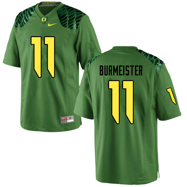 Men #11 Braxton Burmeister Oregn Ducks College Football Jerseys Sale-Apple Green